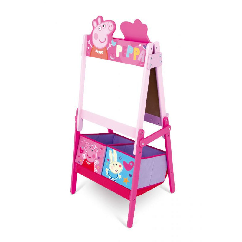 Pizarra doble Peppa Pig con almacenaje 54X45X117CM