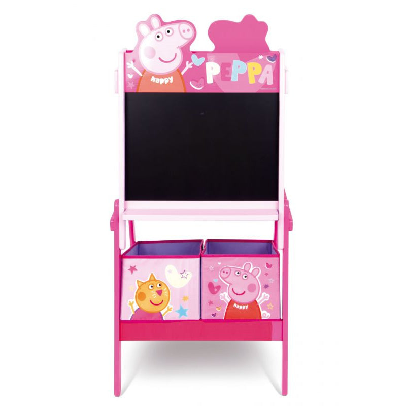 Pizarra doble Peppa Pig con almacenaje 54X45X117CM