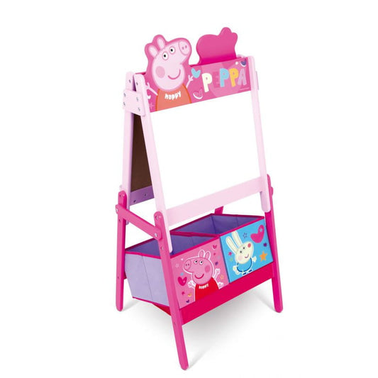 Pizarra doble Peppa Pig con almacenaje 54X45X117CM