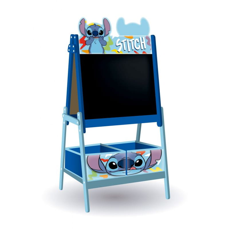 Pizarra doble Stitch Disney con almacenaje 54X45X117CM