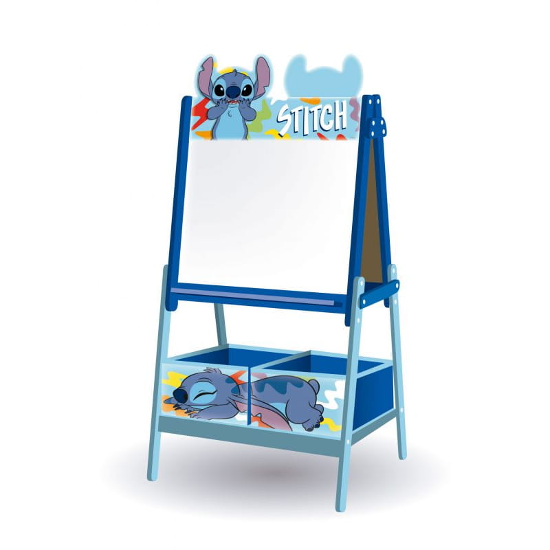Pizarra doble Stitch Disney con almacenaje 54X45X117CM