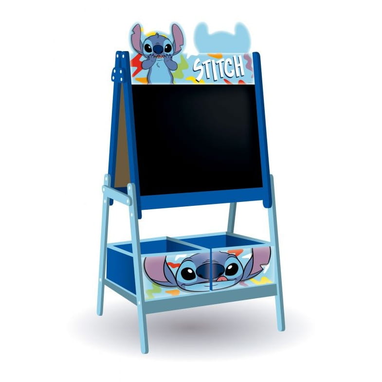 Pizarra doble Stitch Disney con almacenaje 54X45X117CM