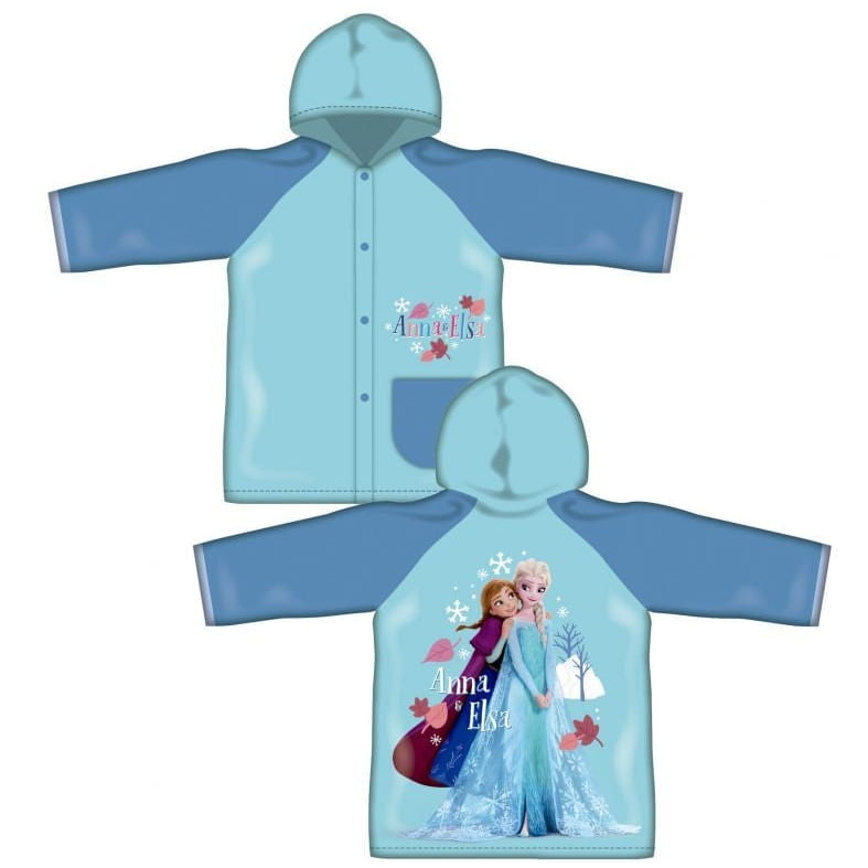 Poncho chubasquero impermeable de Frozen con capucha talla 4