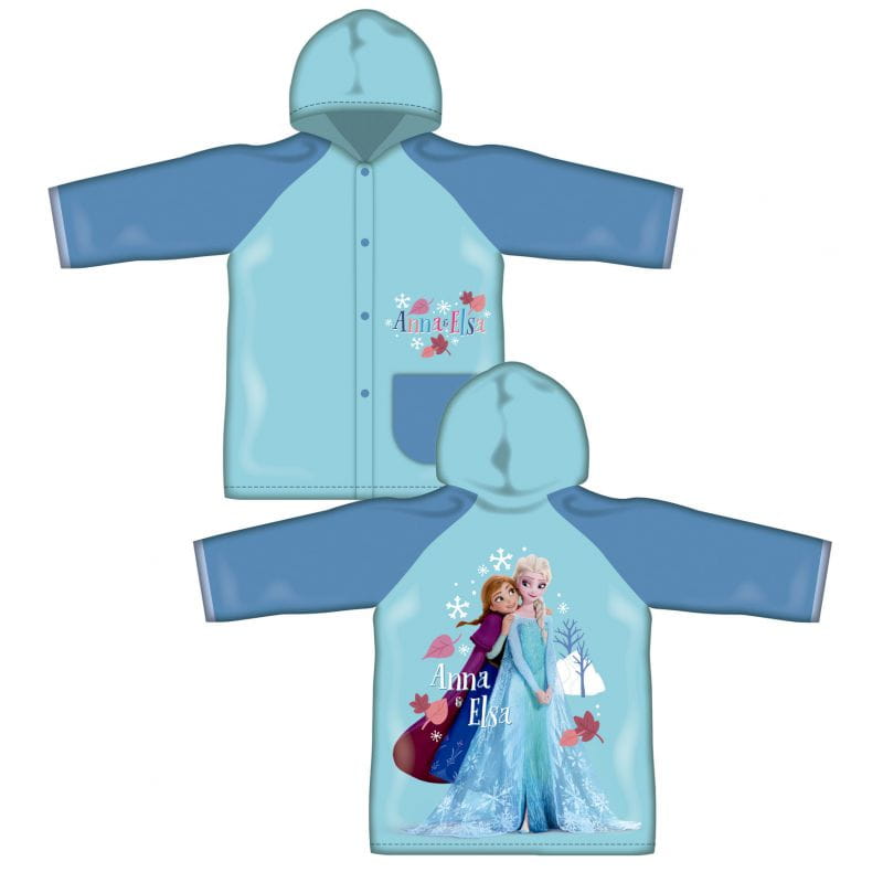 Poncho chubasquero impermeable de Frozen con capucha talla 6
