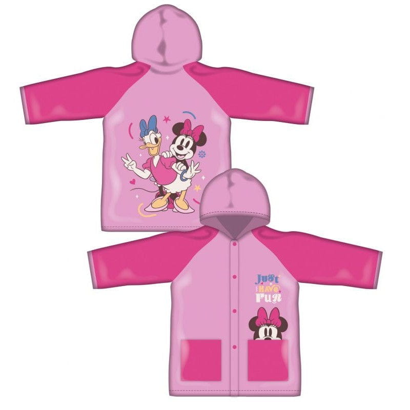 Poncho chubasquero impermeable de Minnie Mouse con capucha talla 2