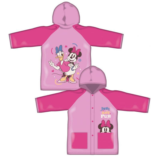 Poncho chubasquero impermeable de Minnie Mouse con capucha talla 4