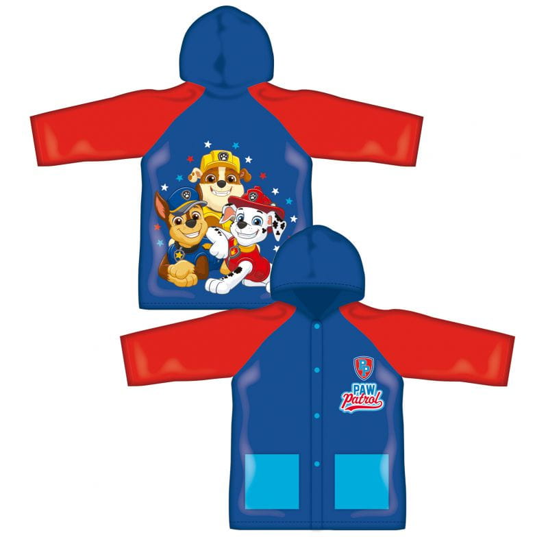 Poncho chubasquero impermeable de Patrulla canina con capucha talla 4