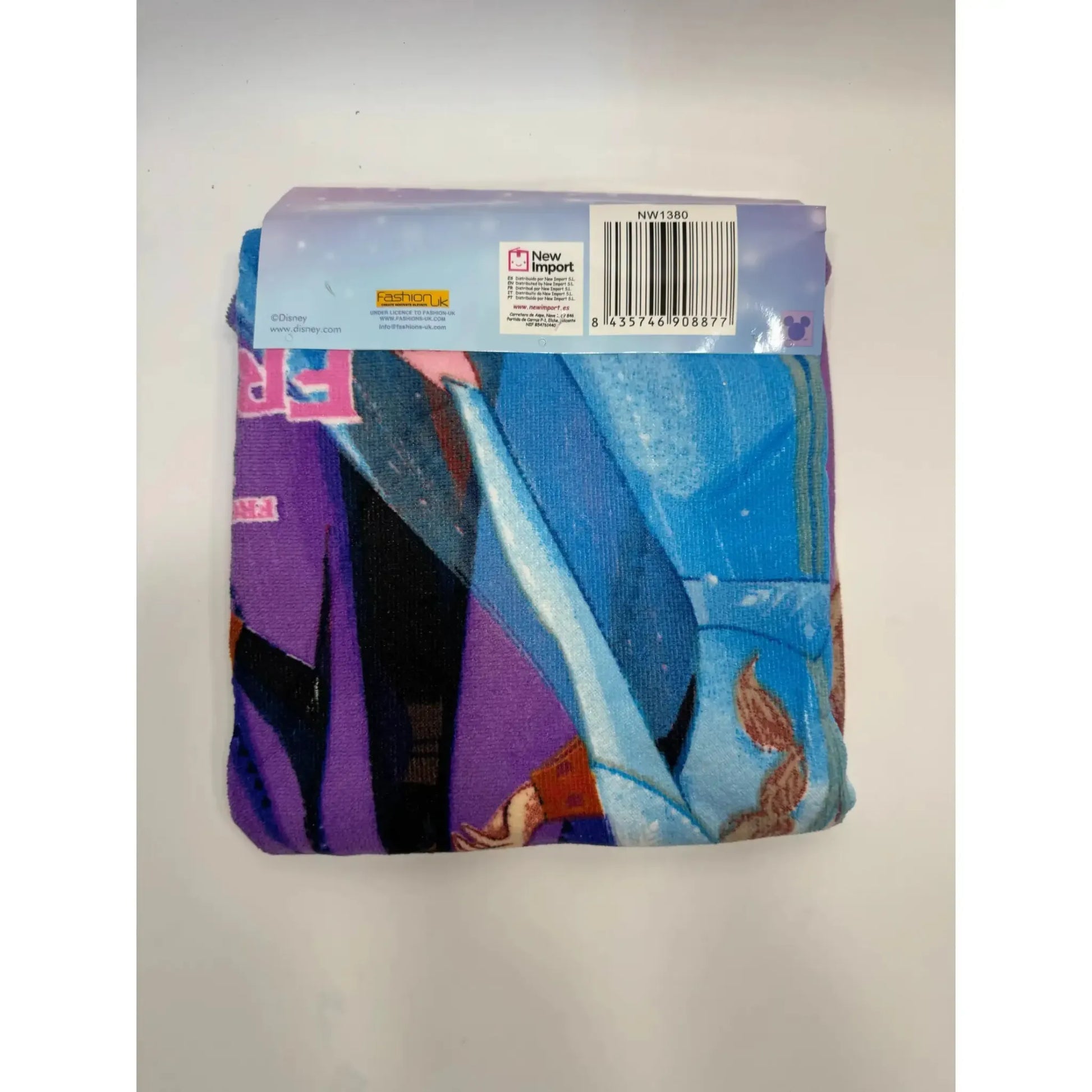 Poncho Playa Piscina Frozen Anna Elsa 55x110cm infantil de microfibra para niños Oficial