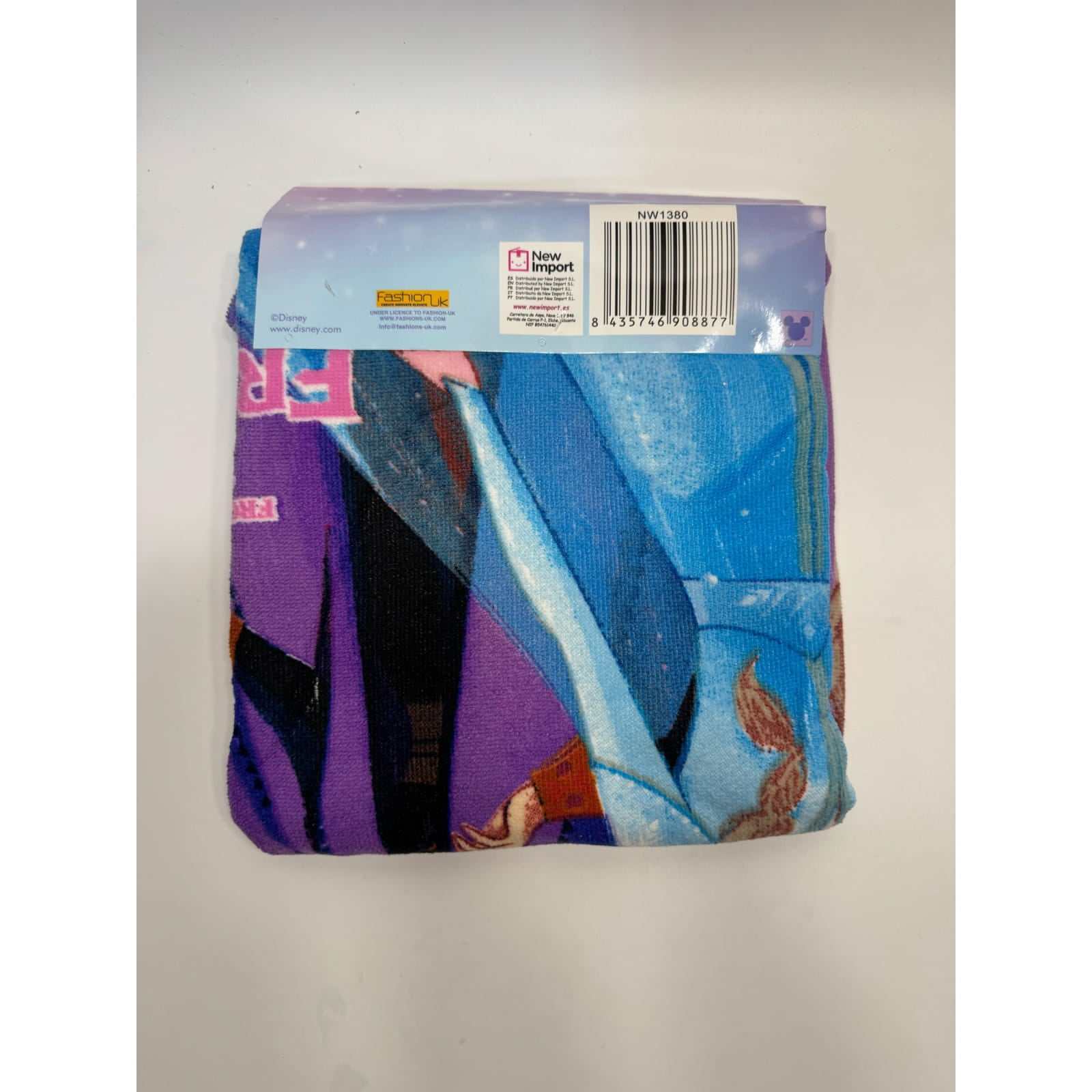 Poncho Playa Piscina Frozen Anna Elsa infantil de microfibra