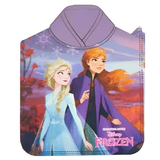 Poncho playa piscina infantil Frozen Anna Elsa de microfibra