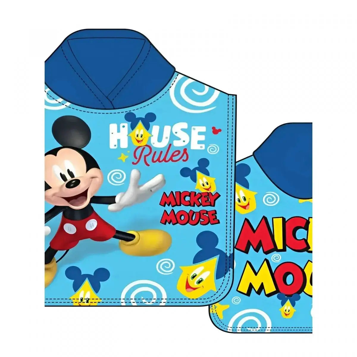 Poncho Playa Piscina Mickey 55x110cm infantil de microfibra para niños Oficial - pokemon 60x130