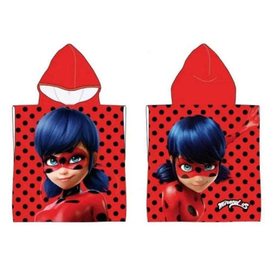 Poncho playa piscina Miraculous Ladybug 50x100cm