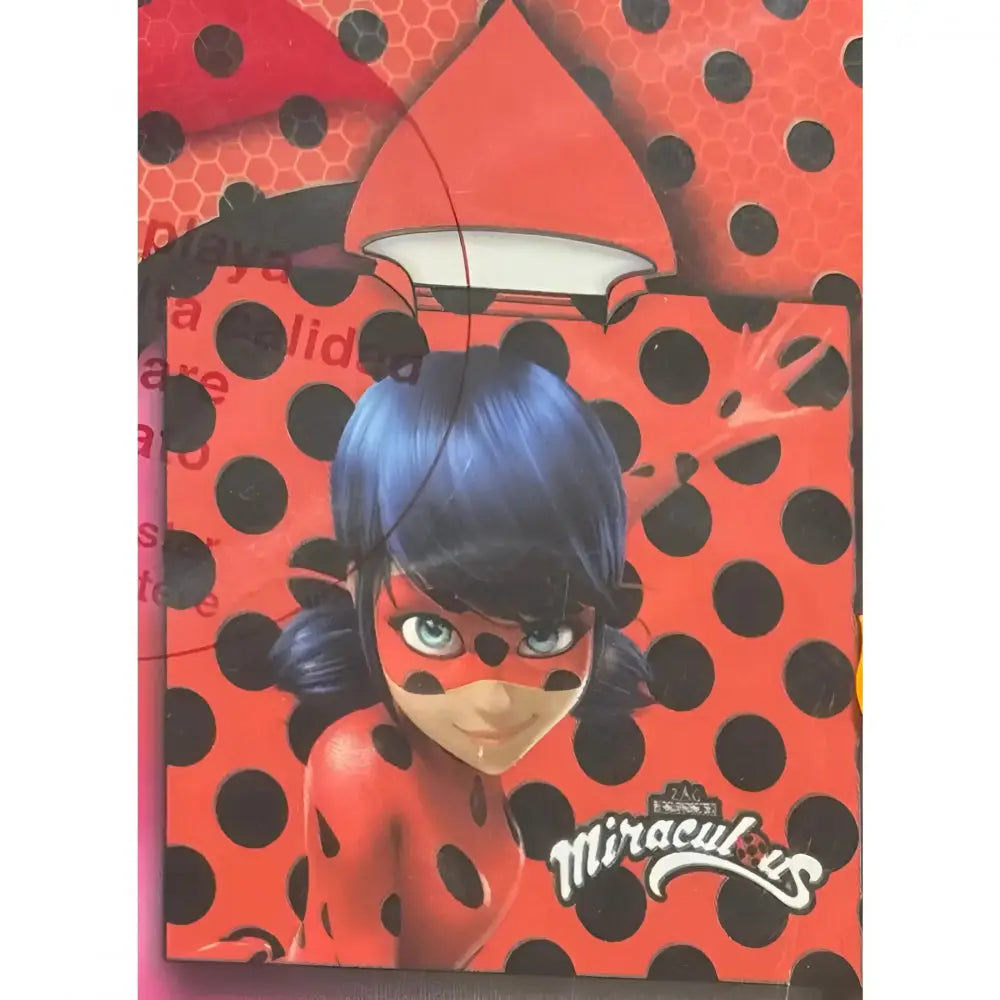 Poncho playa piscina Miraculous Ladybug 50x100cm