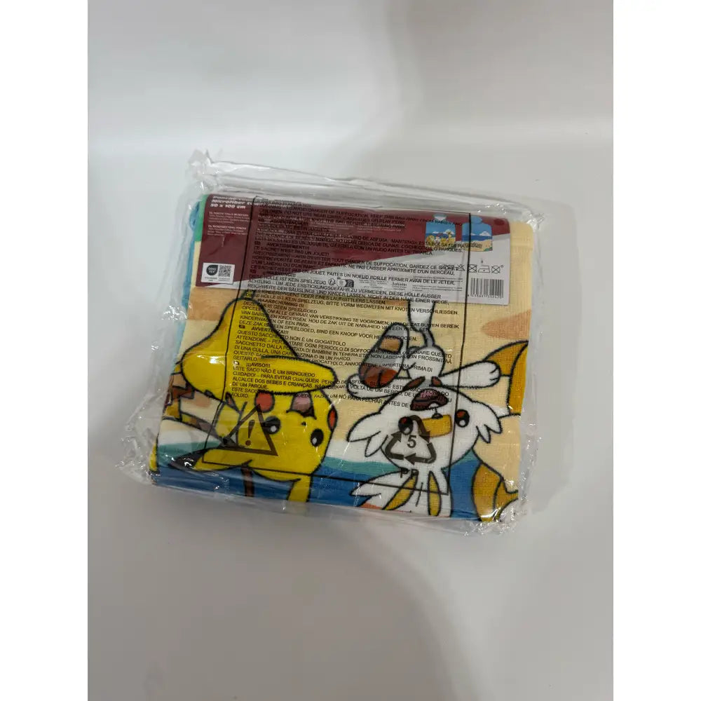 Poncho Playa Piscina Pokémon 55x110cm infantil de microfibra para niños Oficial