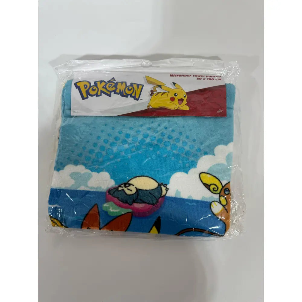 Poncho Playa Piscina Pokémon 55x110cm infantil de microfibra para niños Oficial