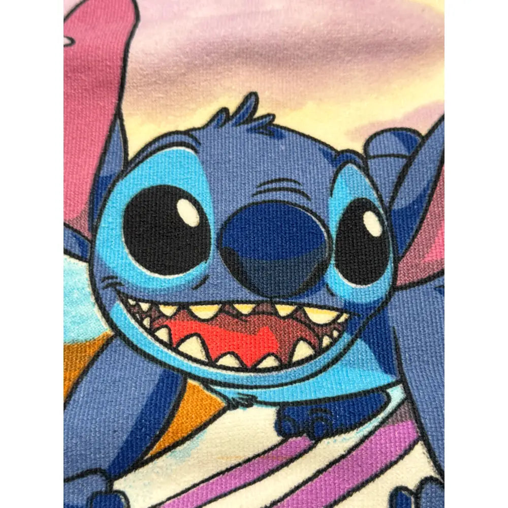 Poncho Playa Piscina Stitch 55x110cm infantil de microfibra para niños Oficial