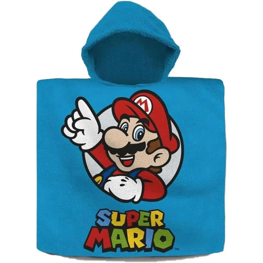 Poncho toalla algodón SUPER MARIO 60x120cm - poncho