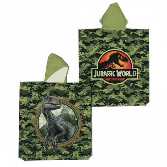 Poncho toalla niños dinosaurios Jurassic World - Toalla