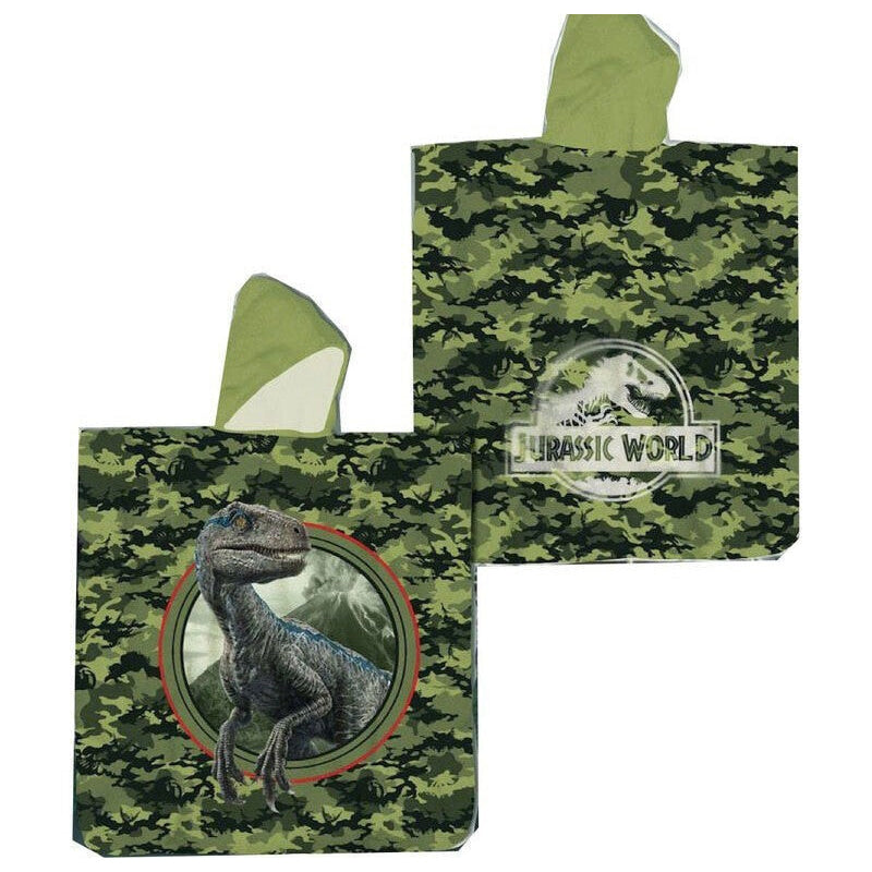 Poncho toalla niños dinosaurios Jurassic World - Toalla