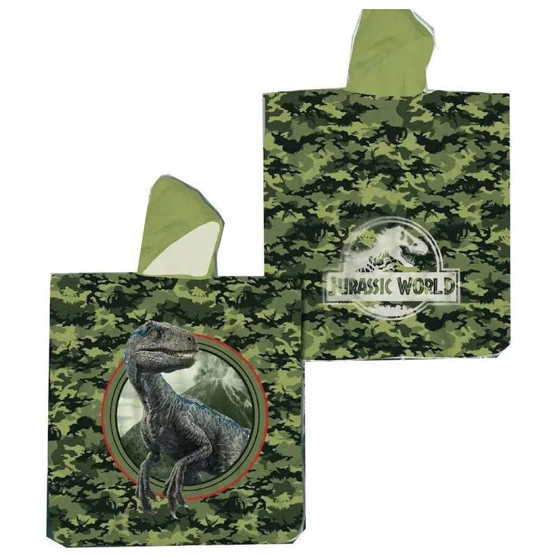 Poncho toalla niños dinosaurios Jurassic World - Toalla