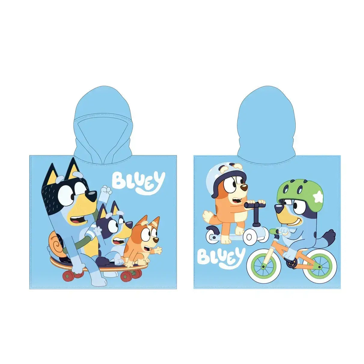 Poncho Toalla Playa Piscina infantil BLUEY 55X110CM