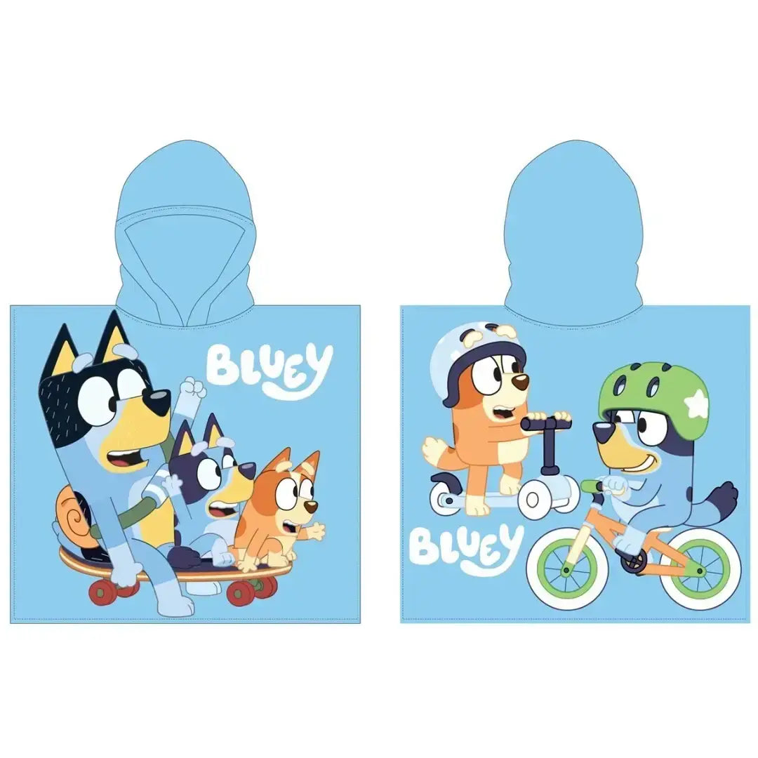 Poncho Toalla Playa Piscina infantil BLUEY 55X110CM