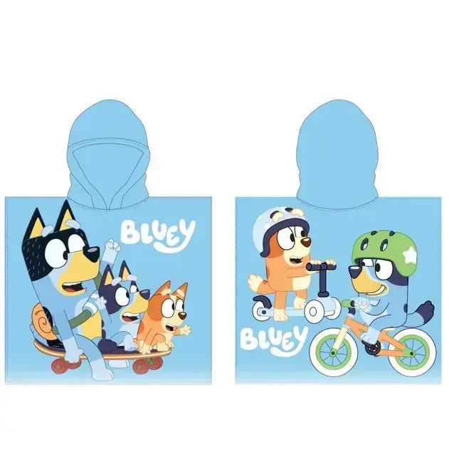 Poncho Toalla Playa Piscina infantil BLUEY 55X110CM