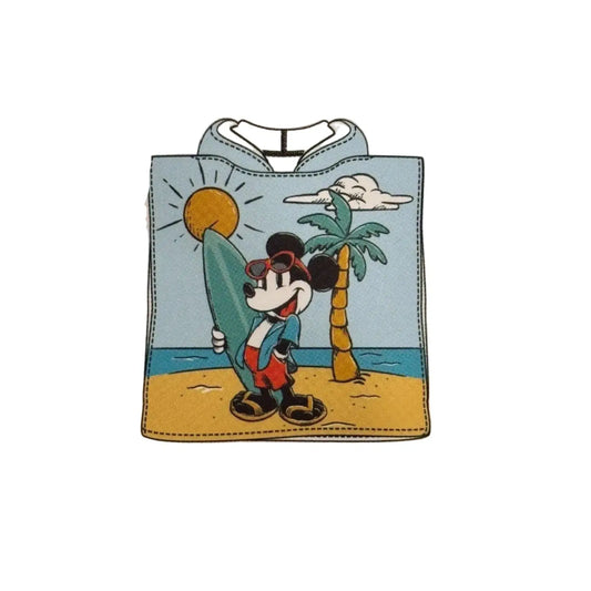 Poncho toalla playa piscina infantil Mickey Disney surf 55x110cm - poncho