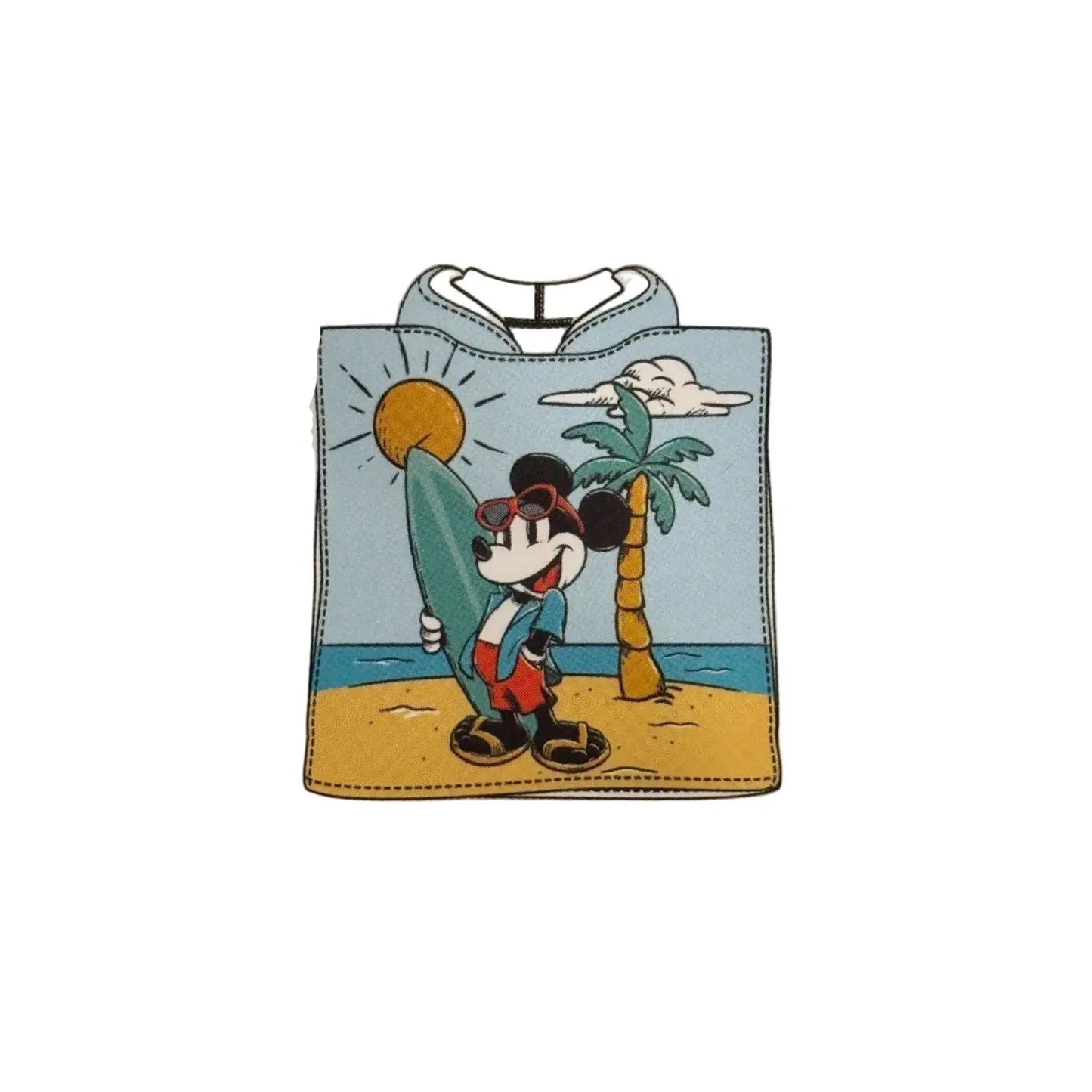 Poncho toalla playa piscina infantil Mickey Disney surf 55x110cm - poncho