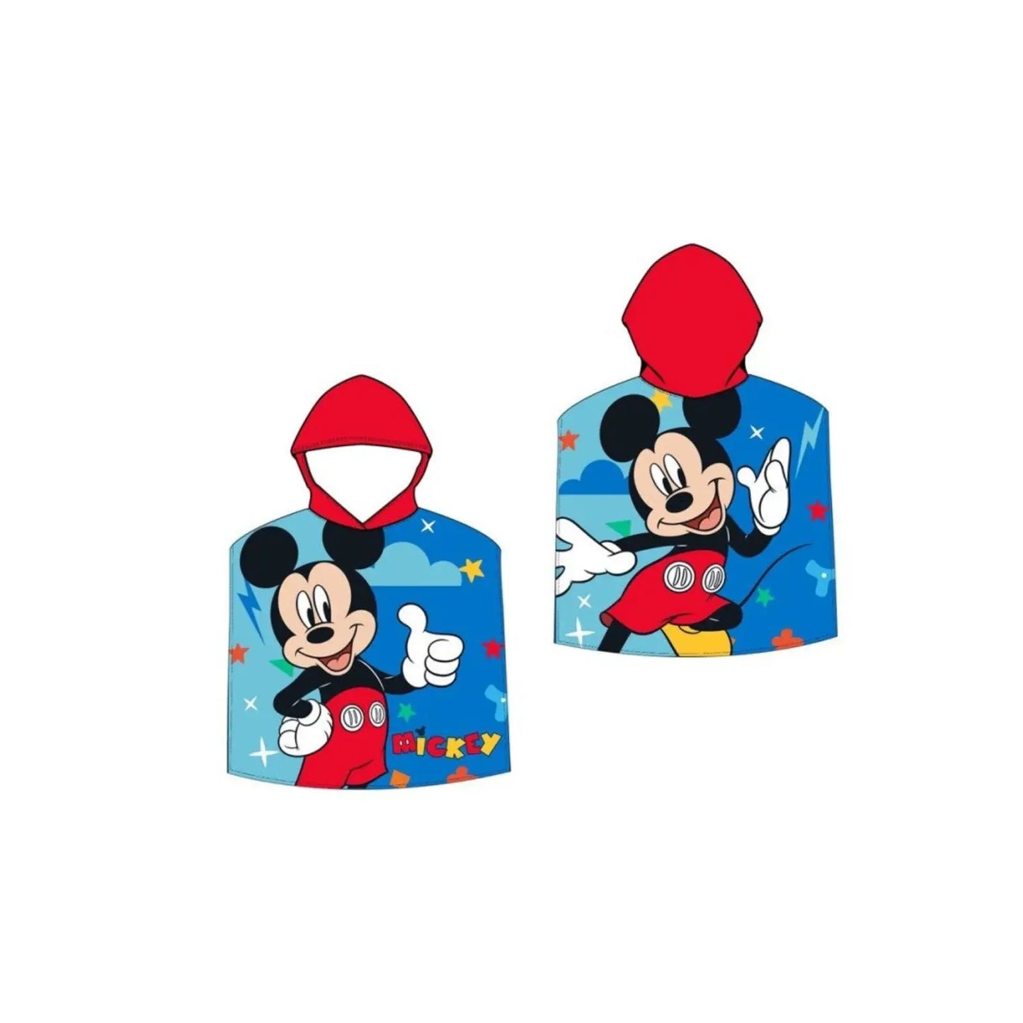 Poncho toalla Playa Piscina Infantil Mickey Mouse Disney de 55x110cm - Toalla