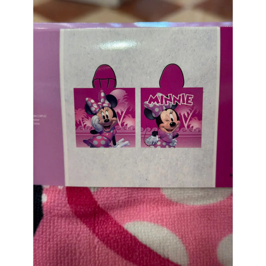 Poncho toalla playa y piscina infantil Minnie Mouse Disney 50x100cm - poncho