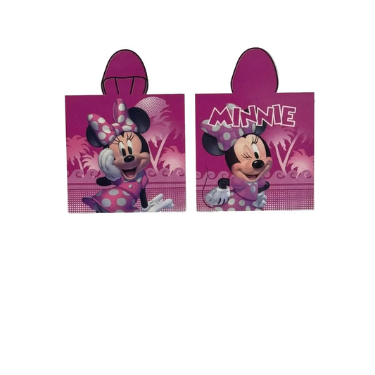 Poncho toalla playa y piscina infantil Minnie Mouse Disney 50x100cm - poncho