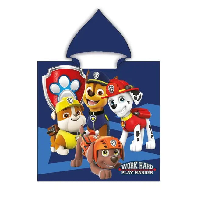 Poncho toalla Playa Piscina infantil PAW PATROL 55x110CM - Toalla