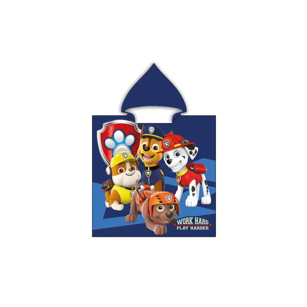 Poncho toalla Playa Piscina infantil PAW PATROL 55x110CM - Toalla