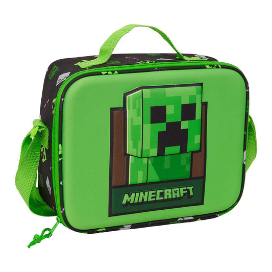 Portameriendas nevera 3D Minecraft 25x9x19cm - portameriendas
