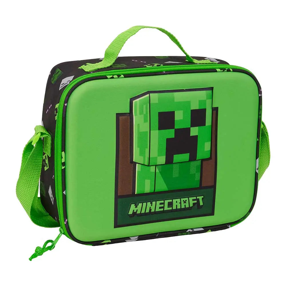 Portameriendas nevera 3D Minecraft 25x9x19cm - portameriendas