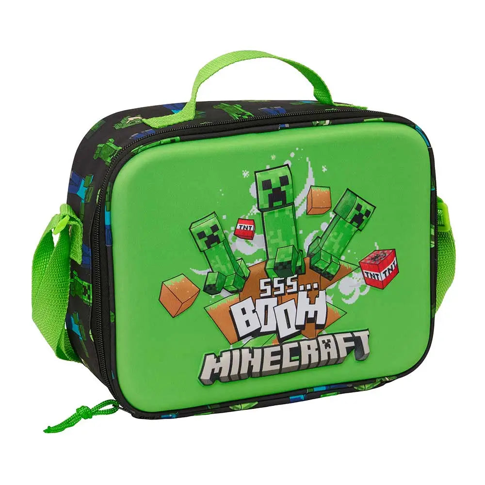 Portameriendas nevera 3D Minecraft Boom 25x9x19cm - Mochila