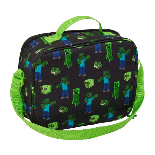 Portameriendas nevera 3D Minecraft Boom 25x9x19cm - Mochila