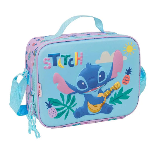 Portameriendas nevera 3D Stitch Disney azul 25x9x19cm - portameriendas