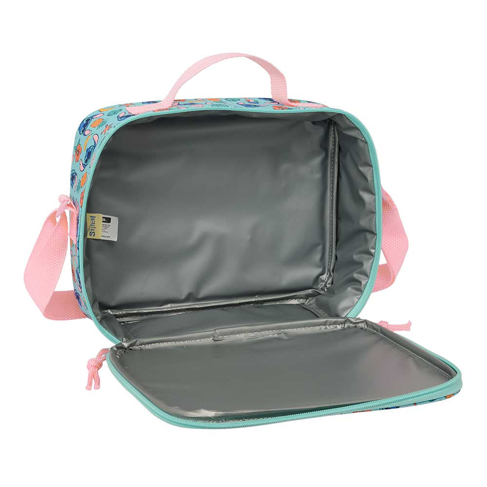Portameriendas nevera 3D Stitch Disney rosa 25x9x19cm - portameriendas