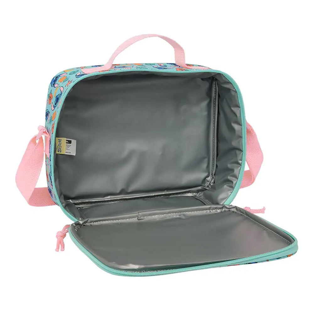 Portameriendas nevera 3D Stitch Disney rosa 25x9x19cm - portameriendas