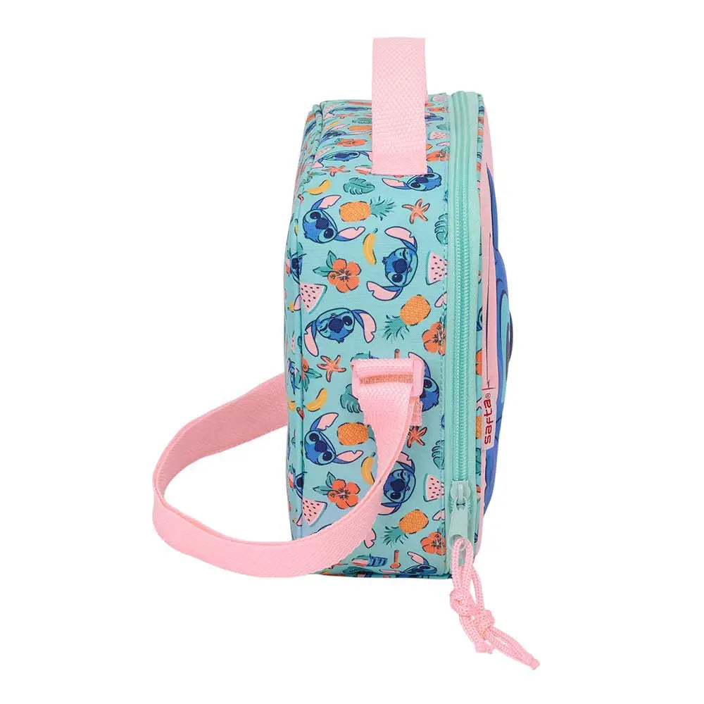 Portameriendas nevera 3D Stitch Disney rosa 25x9x19cm - portameriendas