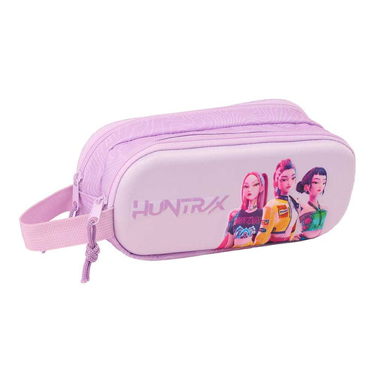 Portatodo estuche doble 3D K-POP Demon Hunters - Huntrix ’Iconic’ 21x6x8cm - Estuche