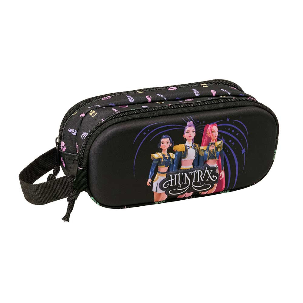 Portatodo estuche doble 3D K-POP Demon Hunters - Huntrix ’Sound’ 21x6x8cm
