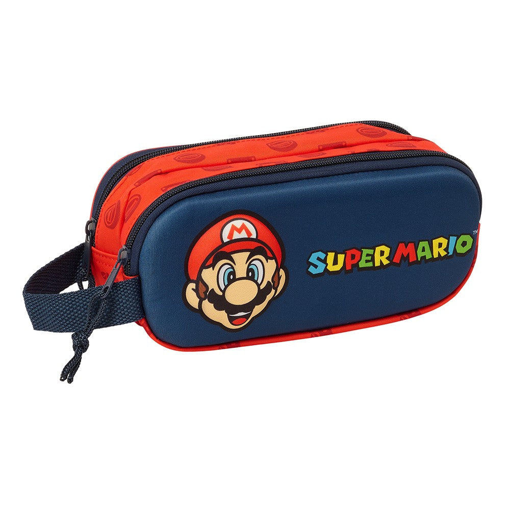 Portatodo estuche doble 3D Super Mario Bros 21x6x8cm