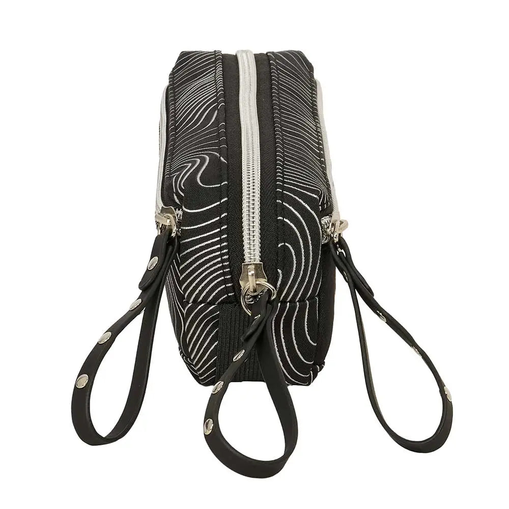 Portatodo estuche triple K-POP Demon Hunters - Huntrix ’Energy’ 22cm con goma elástica - Estuche