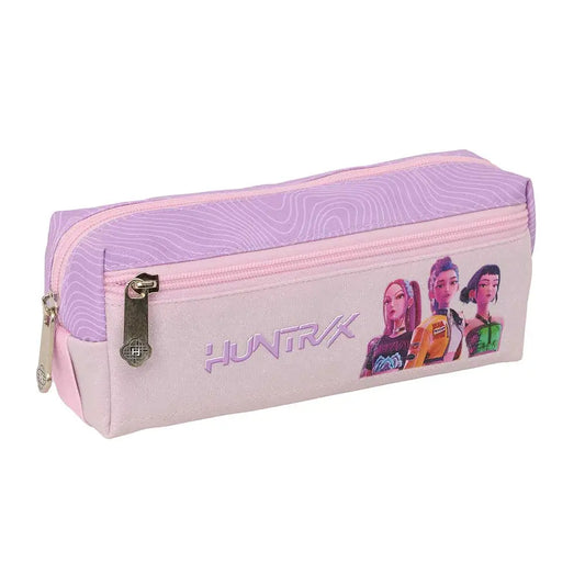 Portatodo estuche triple K-POP Demon Hunters - Huntrix ’Iconic’ 22cm con goma elástica - Estuche