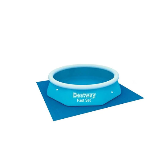 Protector de suelo azul 2,74 x para piscina - protector