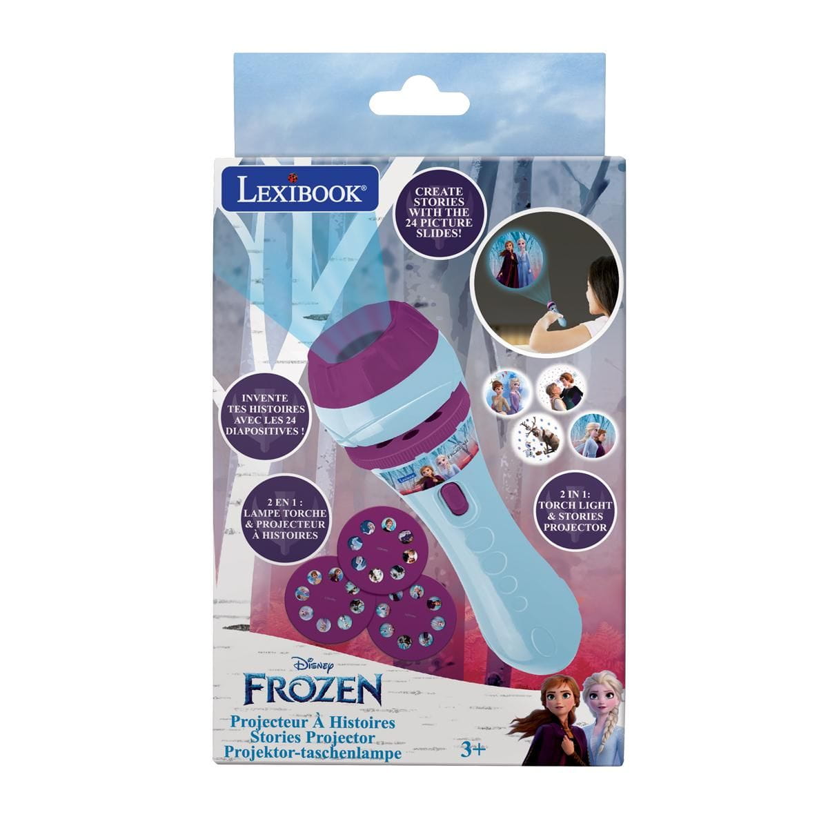 Proyector de historias y linterna Frozen Disney - Juguete