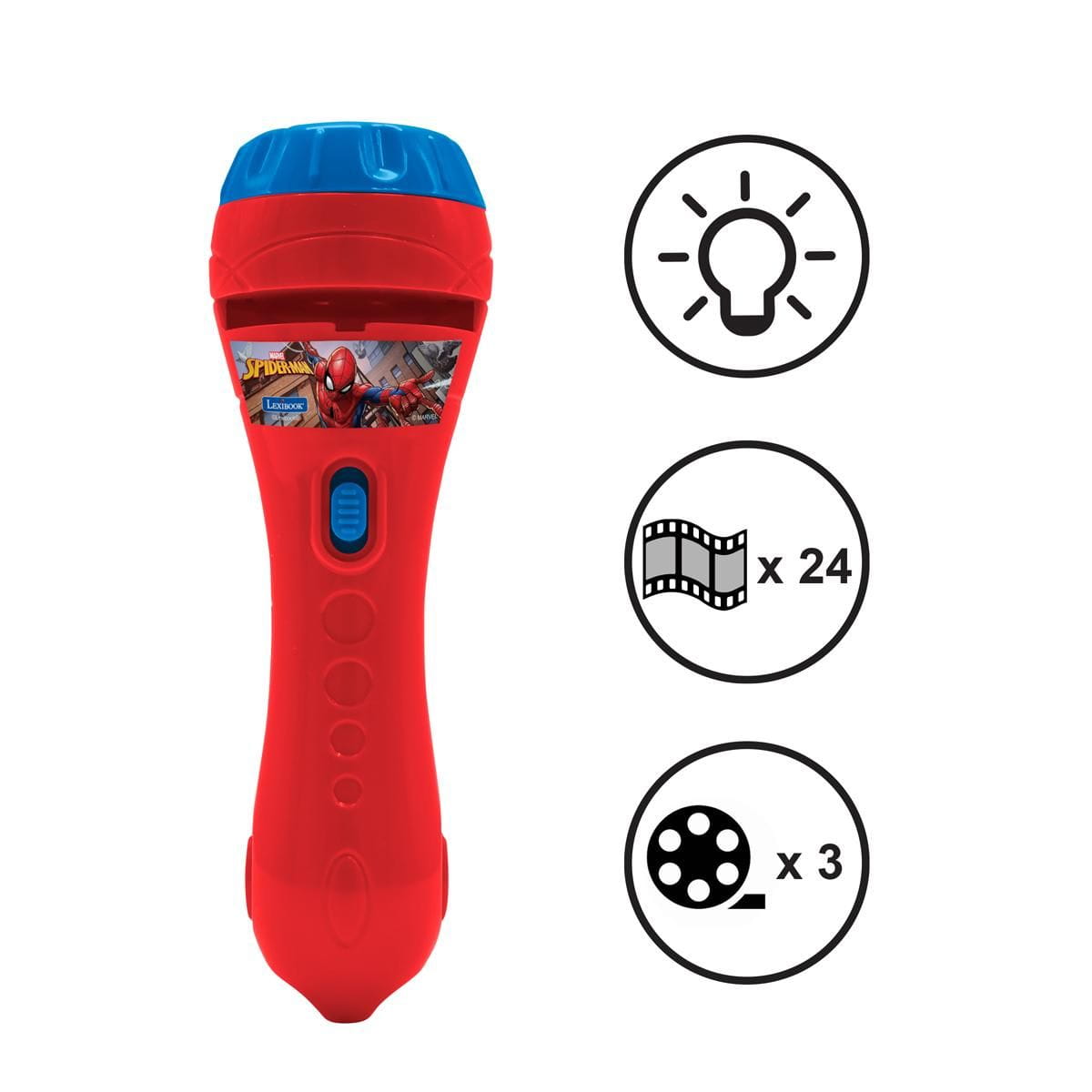 Proyector de historias y linterna Spiderman Marvel - Juguete